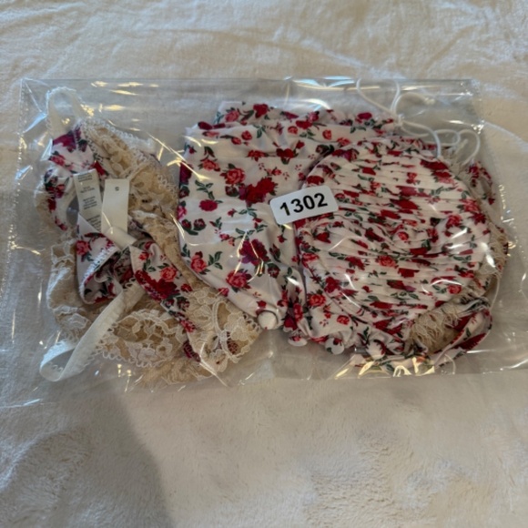 New! SET For Love and Lemons Melrose Bustier and Panty rose floral 31302 - Picture 13 of 13